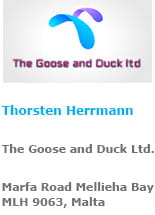 Unser offizielles logo von The Goose and Duck Limited